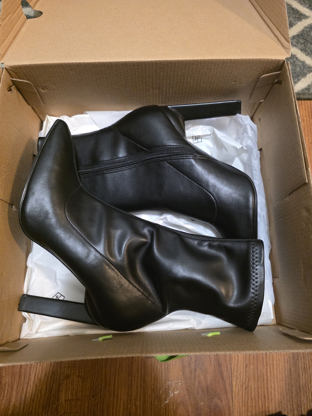 Call It Spring - Black Women's Mid-Calf Stiletto Ankle Boots